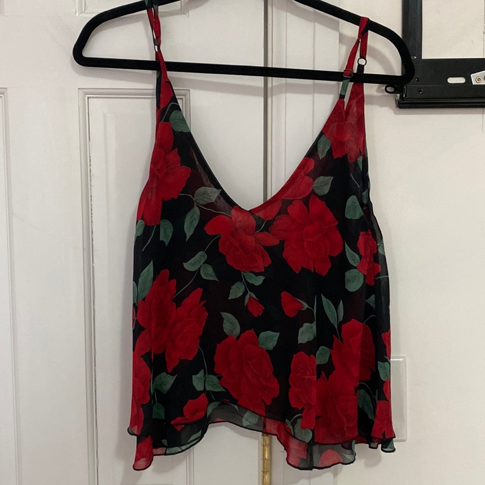Flowy 2 tiered rose camisole - Tobi